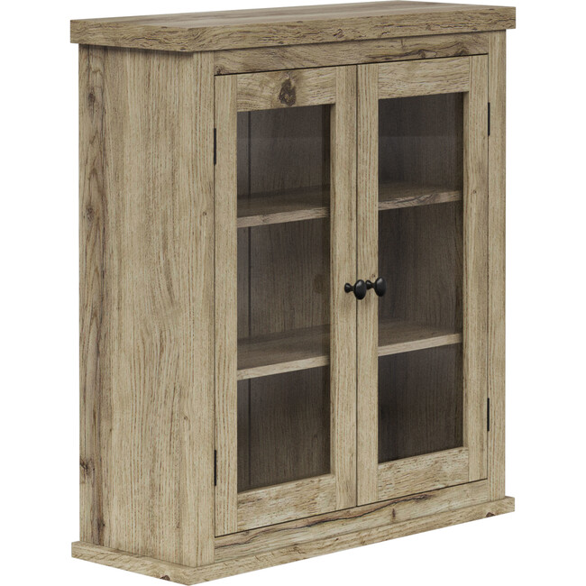 Teamson Home Donovan Removable Wall Cabinet, Light Oak - Bathroom - 5