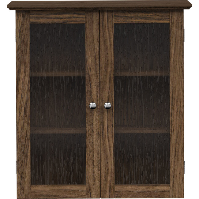 Teamson Home Connor Removable Wall Cabinet, Walnut - Bathroom - 5