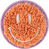 Soft Fuzzy Smiley Face Velcro Patch, Orange - Other Accessories - 1 - thumbnail