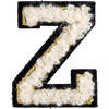 Soft Fuzzy Letter Z Velcro Patch, Gold & White - Other Accessories - 1 - thumbnail