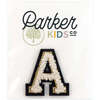 Soft Fuzzy Letter W Velcro Patch, Gold & White - Other Accessories - 4