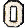 Soft Fuzzy Letter O Velcro Patch, Gold & White - Other Accessories - 1 - thumbnail