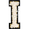 Soft Fuzzy Letter I Velcro Patch, Gold & White - Other Accessories - 1 - thumbnail