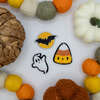 Soft Fuzzy Halloween Velcro Patch Bundle, Orange - Other Accessories - 2