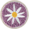 Soft Fuzzy Flower Velcro Patch, Purple - Other Accessories - 1 - thumbnail