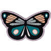 Soft Fuzzy Butterfly Velcro Patch, Black - Other Accessories - 1 - thumbnail