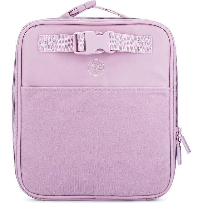 Kids Front Pocket Bottle Strap Lunch Box, Lilac