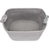 Rope Cube Knotted Handle Storage Basket, Gray - Storage - 7