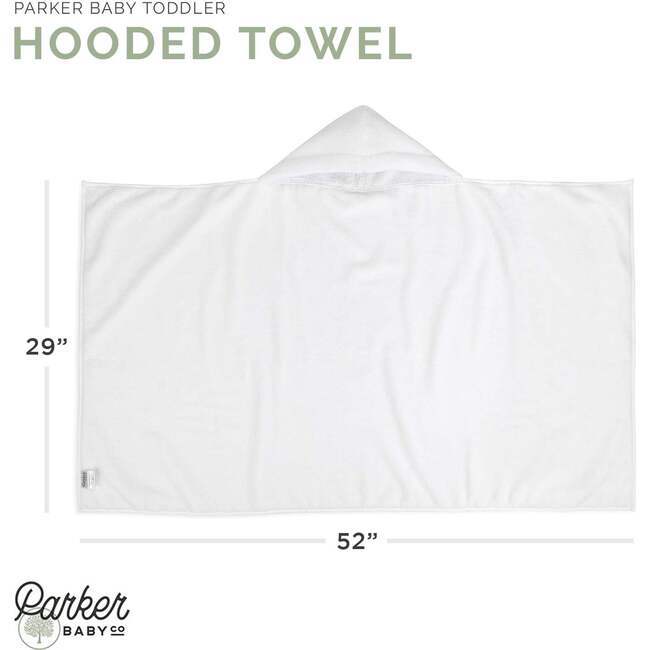 Ring spun Cotton Hooded Bath Towel, White - Towels - 7