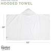 Ring spun Cotton Hooded Bath Towel, White - Towels - 7