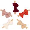 Nylon Bow Headbands Set, Maple (Pack Of 5) - Headbands - 1 - thumbnail