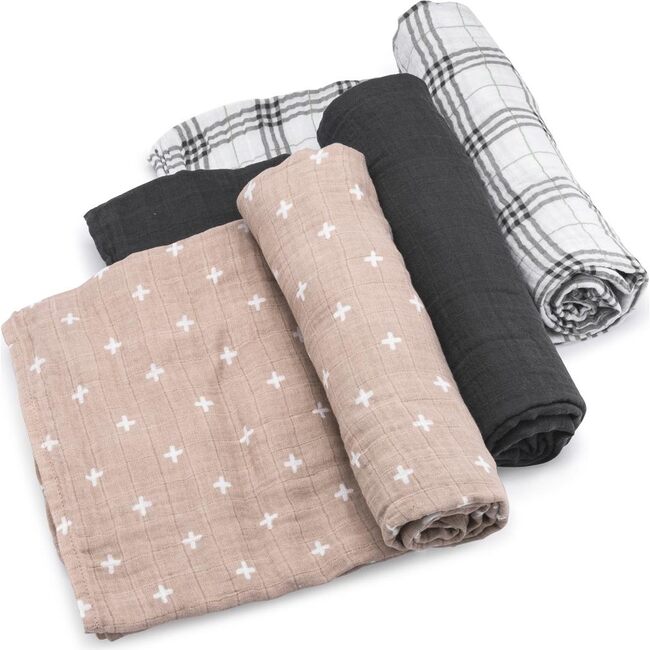 Muslin Cotton Swaddle Set, Classics (Pack Of 3)