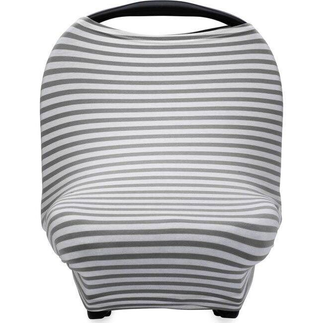 Durable Striped Multi-Purpose Cover, Gray & White