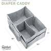 Durable Felt Removable Insert Diaper Caddy, Oatmeal - Storage - 2