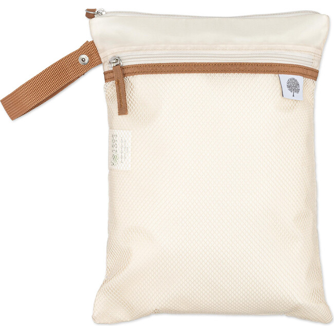 Birch Waterproof Snap Handle Wet Dry Bag, Cream