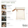 Birch Waterproof Snap Handle Wet Dry Bag, Cream - Bags - 7