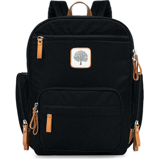 Birch Mini Zipper Diaper Backpack, Black