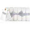 Baby Muslin Cotton Washcloths, White (Pack Of 6) - Towels - 1 - thumbnail