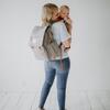 Birch Large Zipper Diaper Backpack, Gray - Diaper Bags - 2