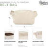 Adult Adjustable Cross Body Strap Belt Bag, Cream - Bags - 3