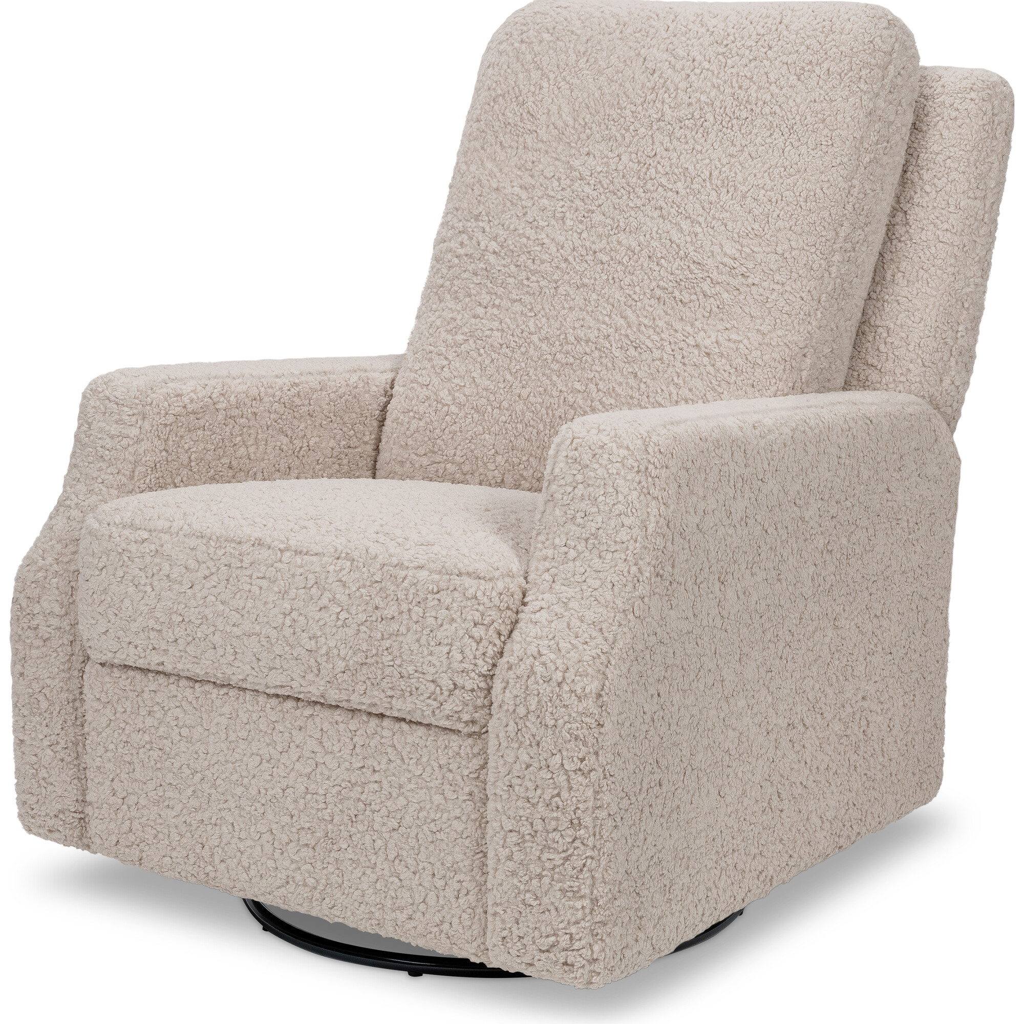 Crewe Electronic Recliner & Swivel Glider, Earl Grey Shearling - Glider - 1