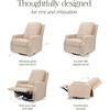 Crewe Electronic Recliner & Swivel Glider, Chai Shearling - Glider - 2