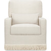 Crawford Boucle With Tassel Fringe Pillowback Comfort Swivel Glider, Ivory & Ivory - Glider - 3