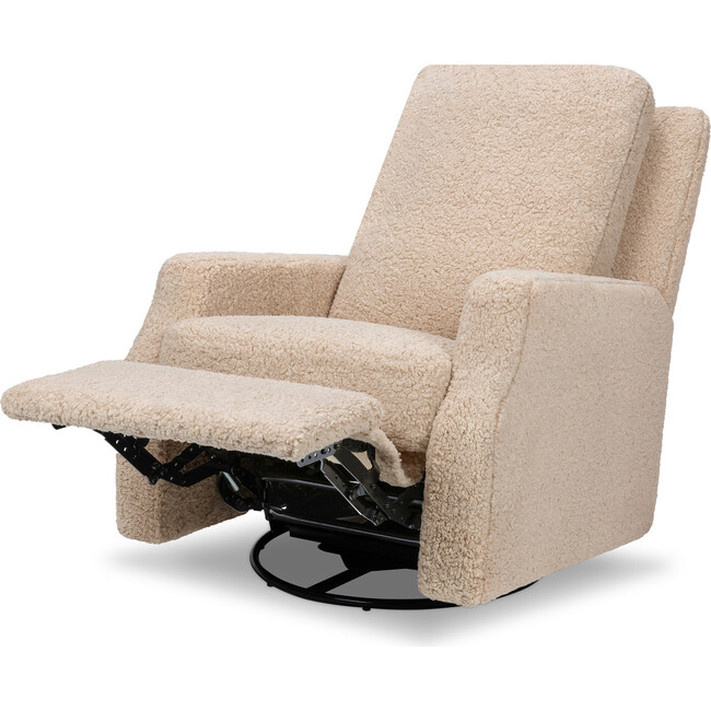 Crewe Electronic Recliner & Swivel Glider, Chai Shearling - Glider - 3