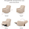 Sigi Shearling Recliner And Swivel Glider, Chai Shearling - Glider - 2