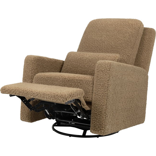 Sigi Shearling Recliner And Swivel Glider, Cortado Shearling - Glider - 4