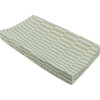 Quilted GOTS Certified Organic Muslin Cotton Changing Pad Cover, Moss Stripe - Changing Pads - 3