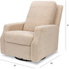 Crewe Electronic Recliner & Swivel Glider, Chai Shearling - Glider - 8