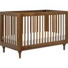 Lolly 3-In-1 Convertible Crib With Toddler Bed Conversion Kit, Natural Walnut - Cribs - 1 - thumbnail