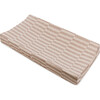 Quilted GOTS Certified Organic Muslin Cotton Changing Pad Cover, Cocoa Stripe - Changing Pads - 3