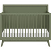 Palma 4-In-1 Convertible Crib With Toddler Bed Conversion Kit, Olive - Cribs - 3