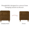 Lolly 3-Drawer Changer Dresser With Removable Changing Tray, Natural Walnut - Dressers - 2