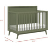 Palma 4-In-1 Convertible Crib With Toddler Bed Conversion Kit, Olive - Cribs - 6