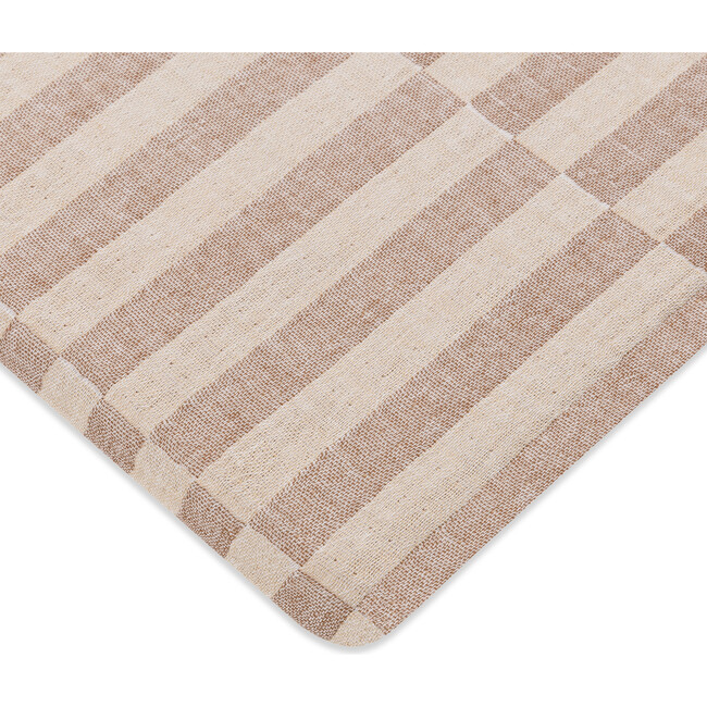 All-Stages GOTS Certified Organic Muslin Cotton Bassinet Sheet, Cocoa Stripe