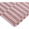 All-Stages GOTS Certified Organic Muslin Cotton Midi Crib Sheet, Maroon Stripe - Crib Sheets - 1 - thumbnail