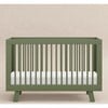 Hudson 3-In-1 Convertible Crib With Toddler Bed Conversion Kit, Olive - Cribs - 4