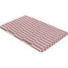 All-Stages GOTS Certified Organic Muslin Cotton Bassinet Sheet, Maroon Stripe - Crib Sheets - 3