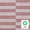 All-Stages GOTS Certified Organic Muslin Cotton Midi Crib Sheet, Maroon Stripe - Crib Sheets - 2