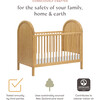 Bondi 3-In-1 Convertible Crib, Honey - Cribs - 6