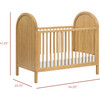 Bondi 3-In-1 Convertible Crib, Honey - Cribs - 7