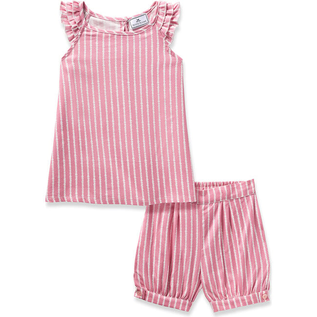 Girl's Amelie Short Set, Love Lines