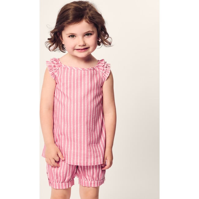 Girl's Amelie Short Set, Love Lines - Pajamas - 2