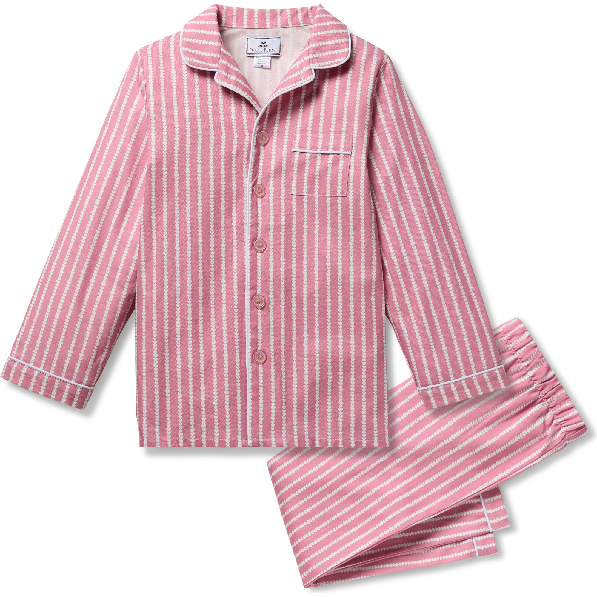 Children's Pajama Set, Love Lines - Pajamas - 1