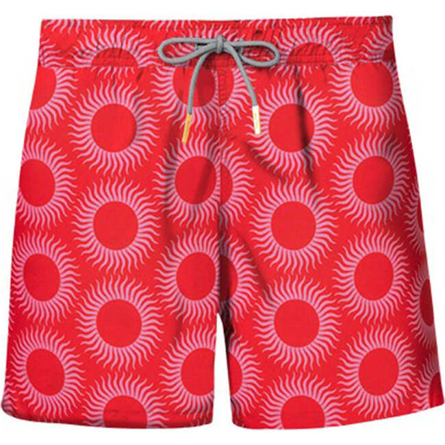 Kids Calypso Classic Fit Short Swim Trunk, Red