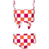 Kids Tangerine Tango Zuri Back Tie Classic Cut Bikini Set, Orange - Two Pieces - 1 - thumbnail