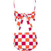 Kids Tangerine Tango Zuri Back Tie Classic Cut Bikini Set, Orange - Two Pieces - 3